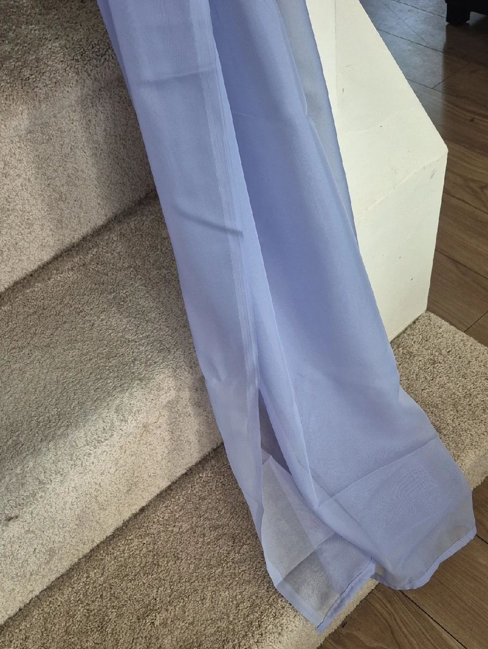 Lavender Sheer Window Scarf 220x60